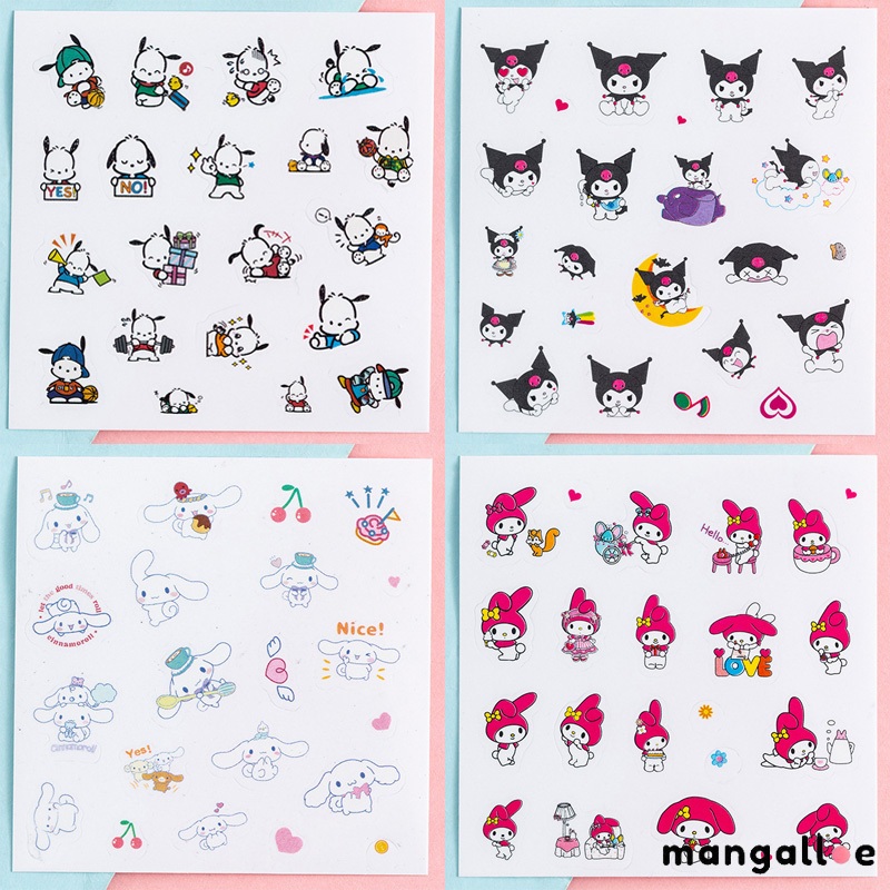 

✨COD Stiker Sanrio Stiker Kartun Anak-anak Stiker Tahan Air Putri Lucu Stiker Kuromi -MG