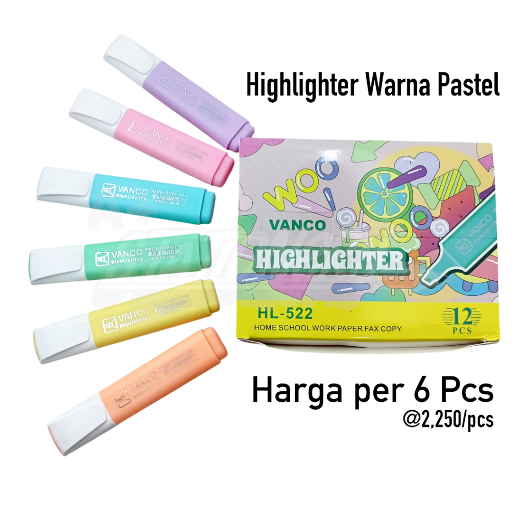 

[A+] 6pcs Stabilo Pastel | Highlighter Pastel Color | Marker Pastel HL 522
