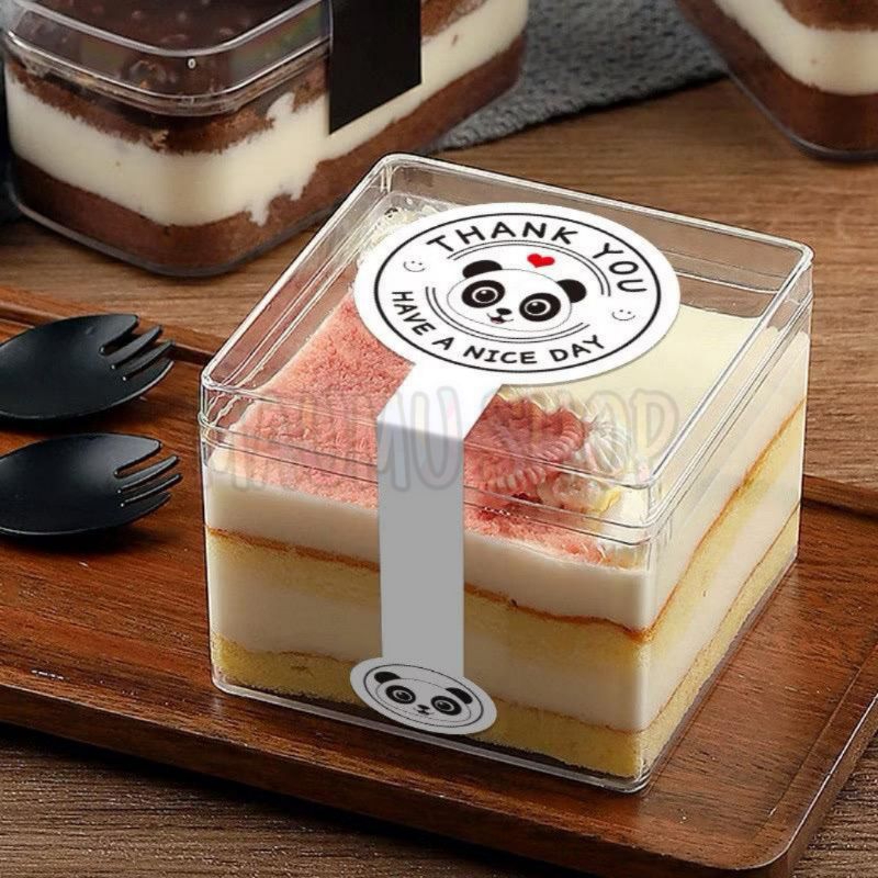 [MAUMUSHOP] Sticker Panjang Thank You label makanan cake minuman 100 pcs