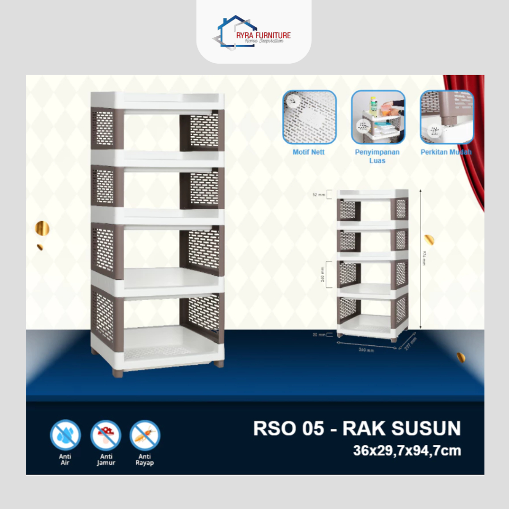 OLYMPLAST - RSO/RAK SUSUN PLASTIK/RAK SERBAGUNA/RAK PLASTIK/RAK SUSUN SERBAGUNA