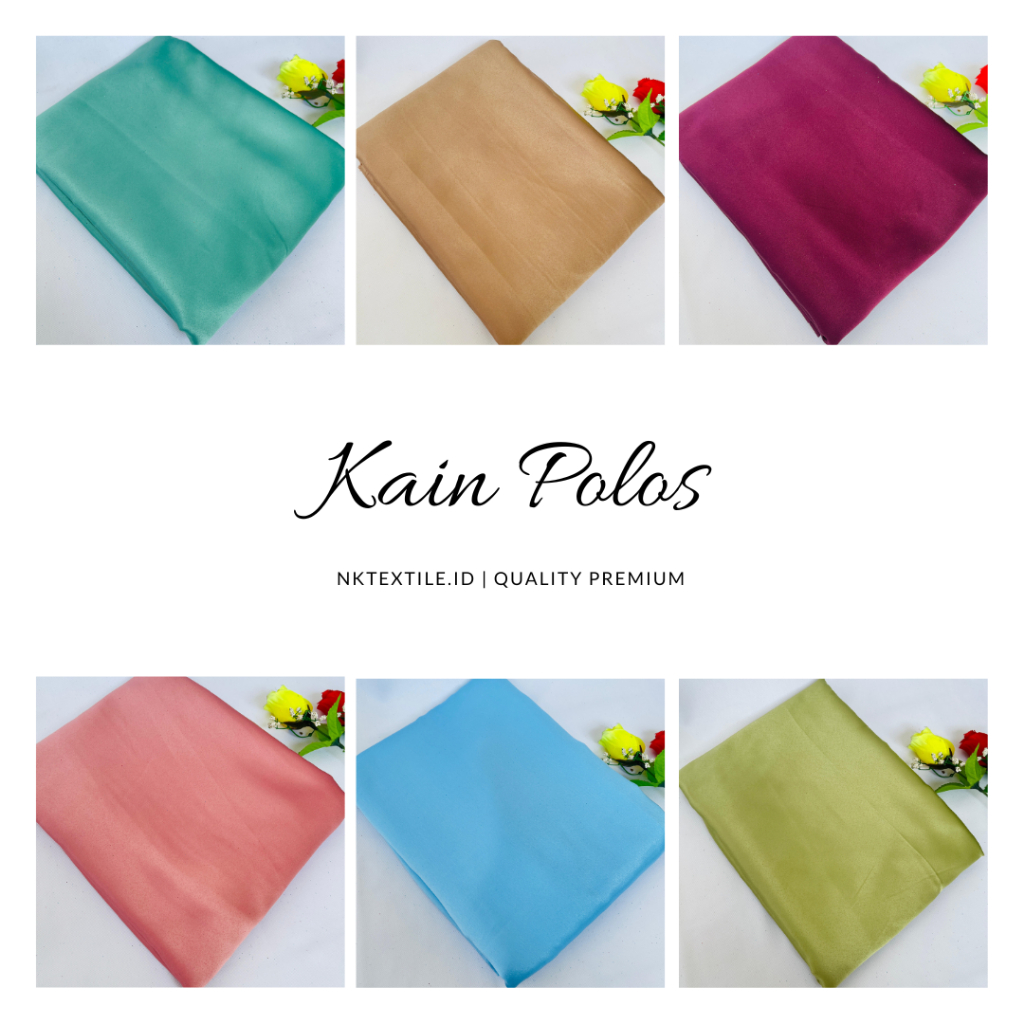 Termurah Kain MAXMARA Bahan Polos Bridesmaid (Harga per 0,5m) Luxury