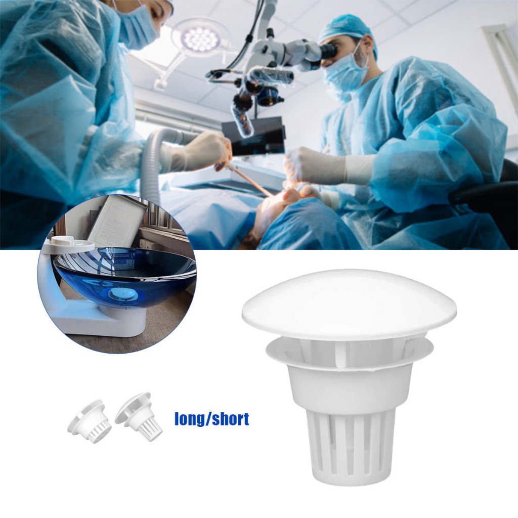 Dental Sparepart Filter Spitoon Bowl Panjang Plastic Dental Unit Filter Tutup Bowl Ludah Kumur