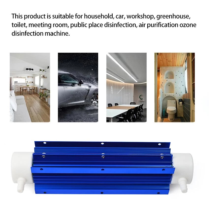 220V 20G Ozone Generator Tube Water Tabung Air Purifier Water Adjustable Purifier Tabung Ozon Water