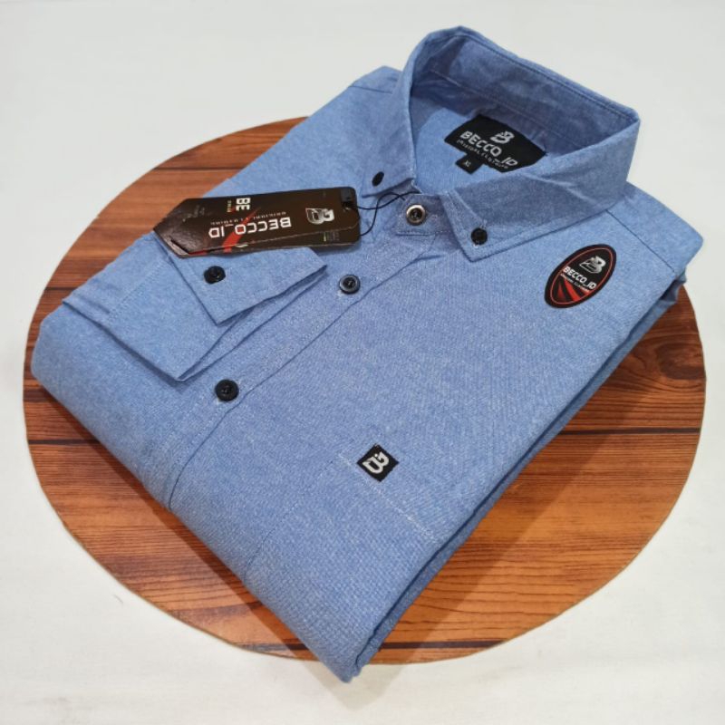 Kemeja Pria Lengan Panjang Katun Premium Original Becco.id
