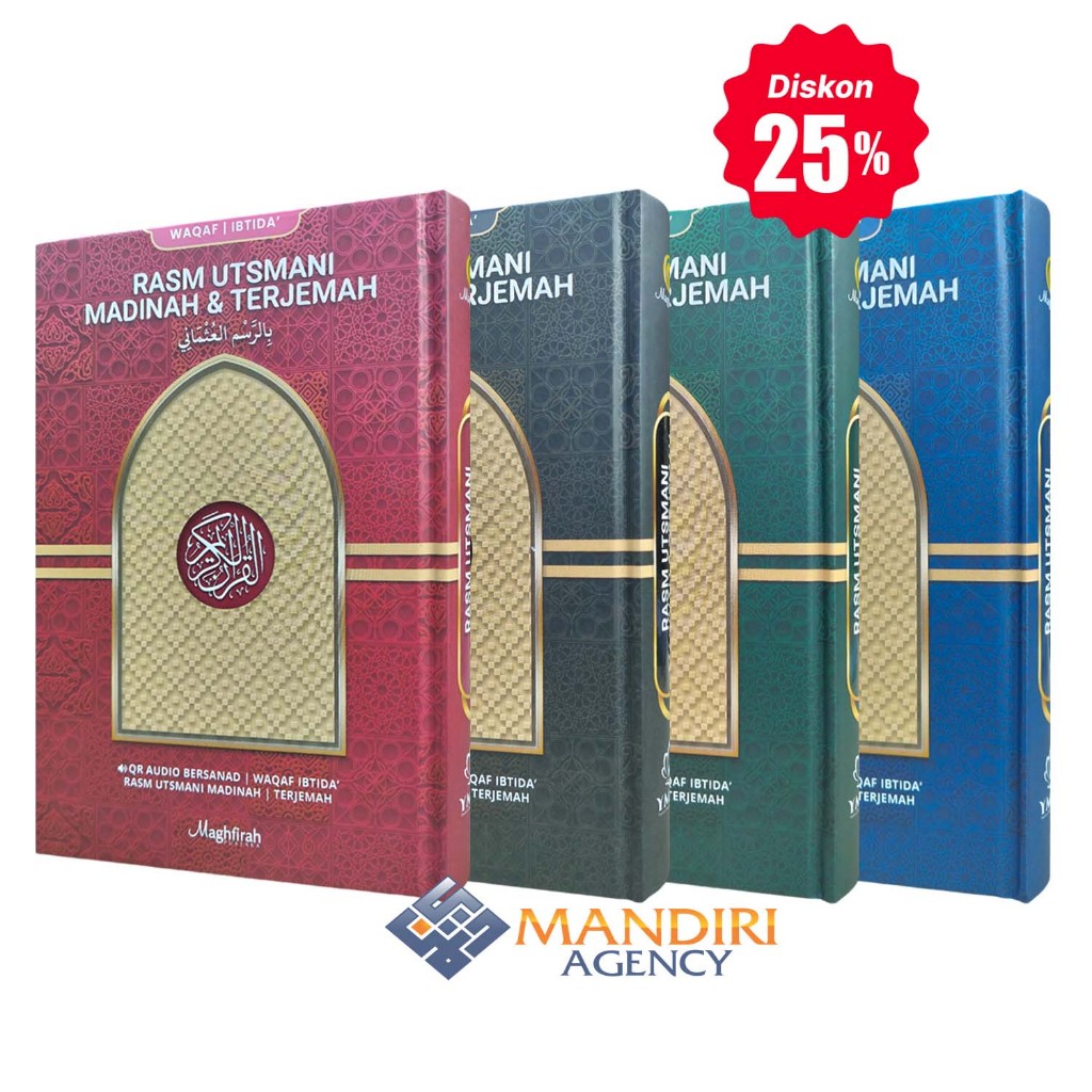 Rasm Utsmani Madinah + Terjemah + Waqaf Ibtida' + Murotal (Scan Barcode)