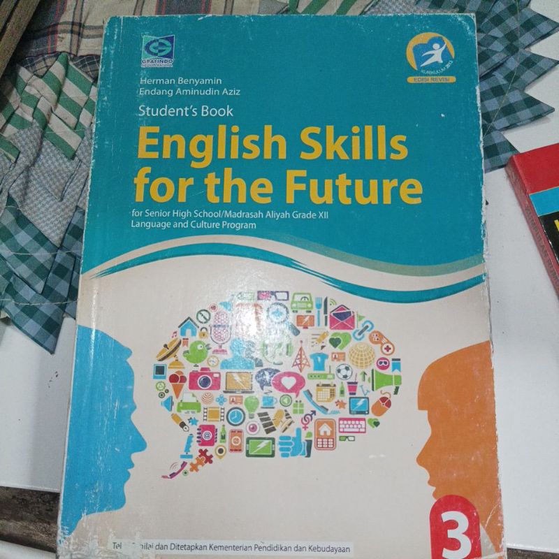 buku bahasa Inggris grafindo English skills for the future SMA kurikulum 2013 bekas original kelas 3