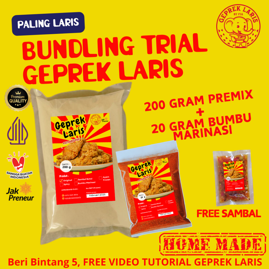 

BUNDLING TRIAL Bumbu Marinasi Kering Serbaguna KENTUCKY