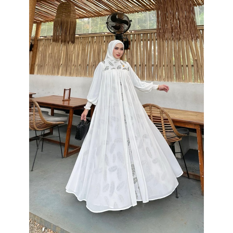 Pamela set 2in1 Ready Gamis Original NINONA Terbaik Terlaris