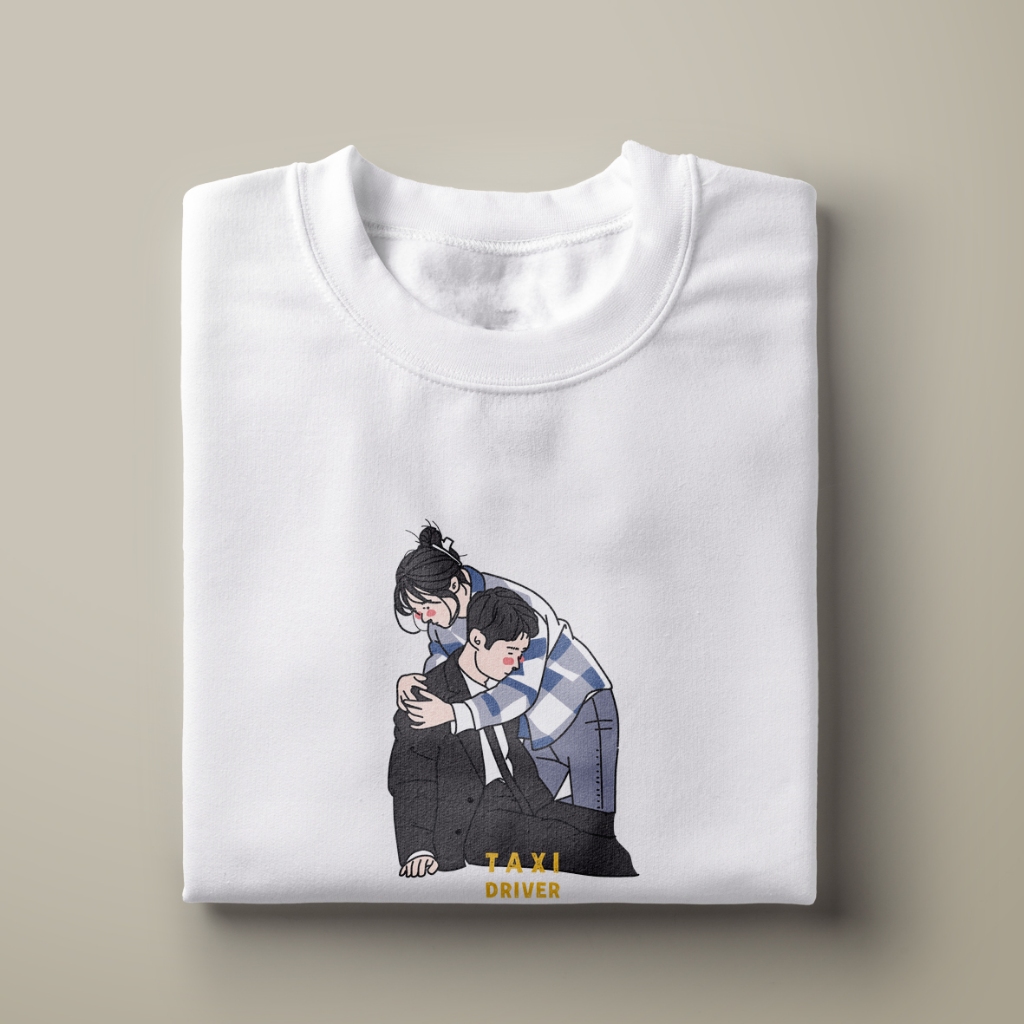 KAOS KDRAMA TAXI DRIVER KOREAN DRAMA T-SHIRT KOREAN DRAMA KDRAMA MERCHANDISE KAOS DRAMA KOREA