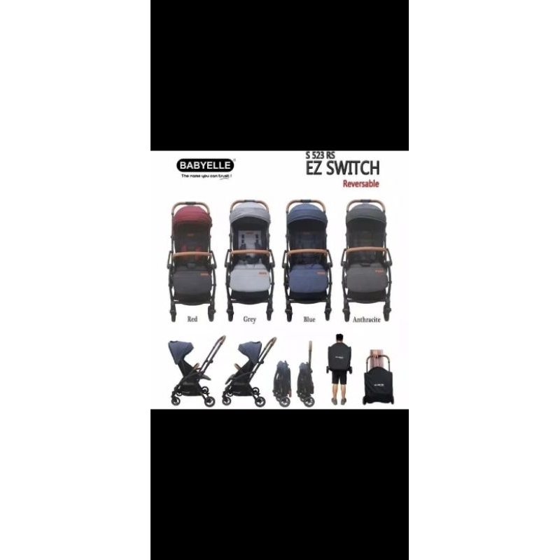 PRELOVED / SECOND stroller bayi merk Baby Elle EZ warna Biru