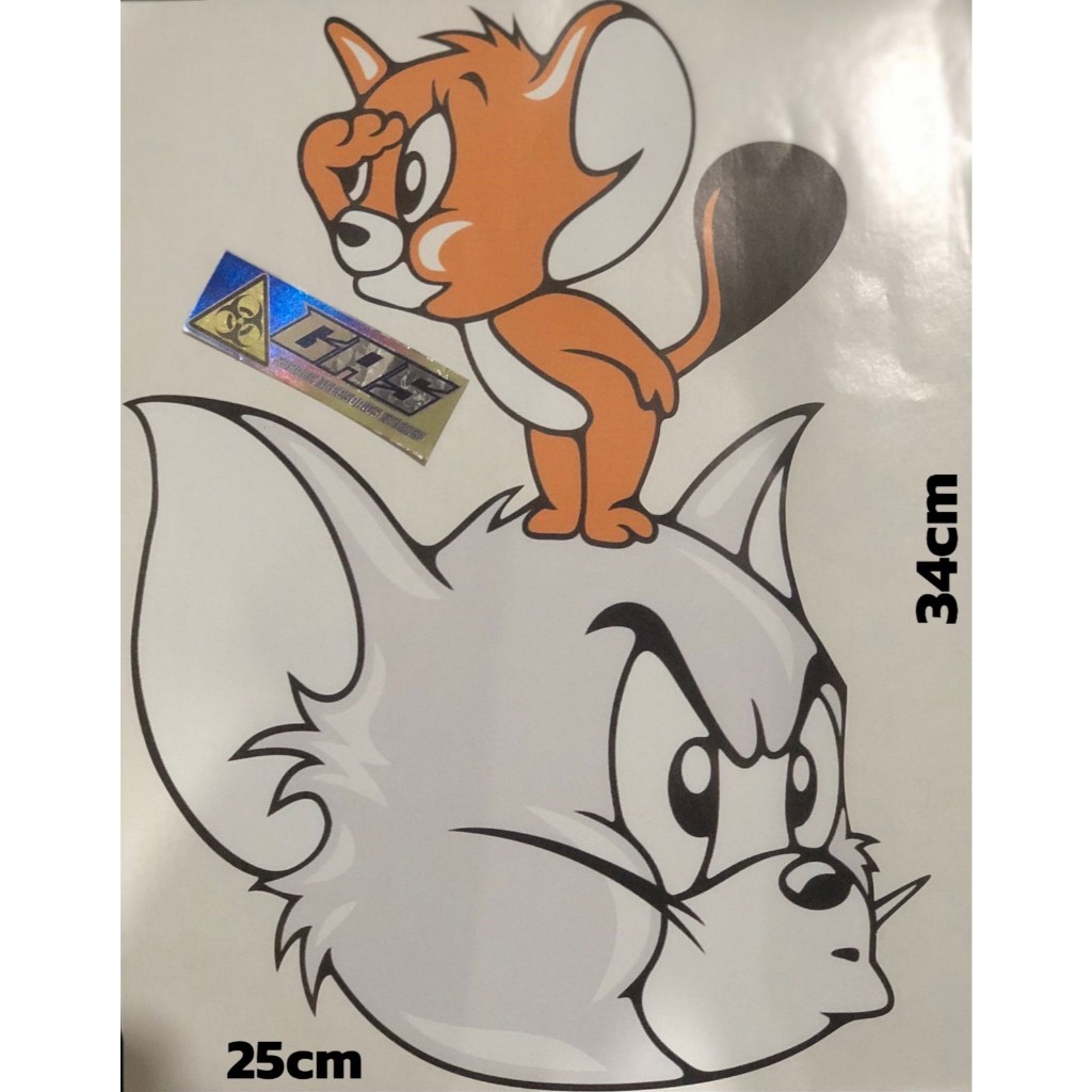

STIKER VINYL TOM&JERRY UKURAN BESAR
