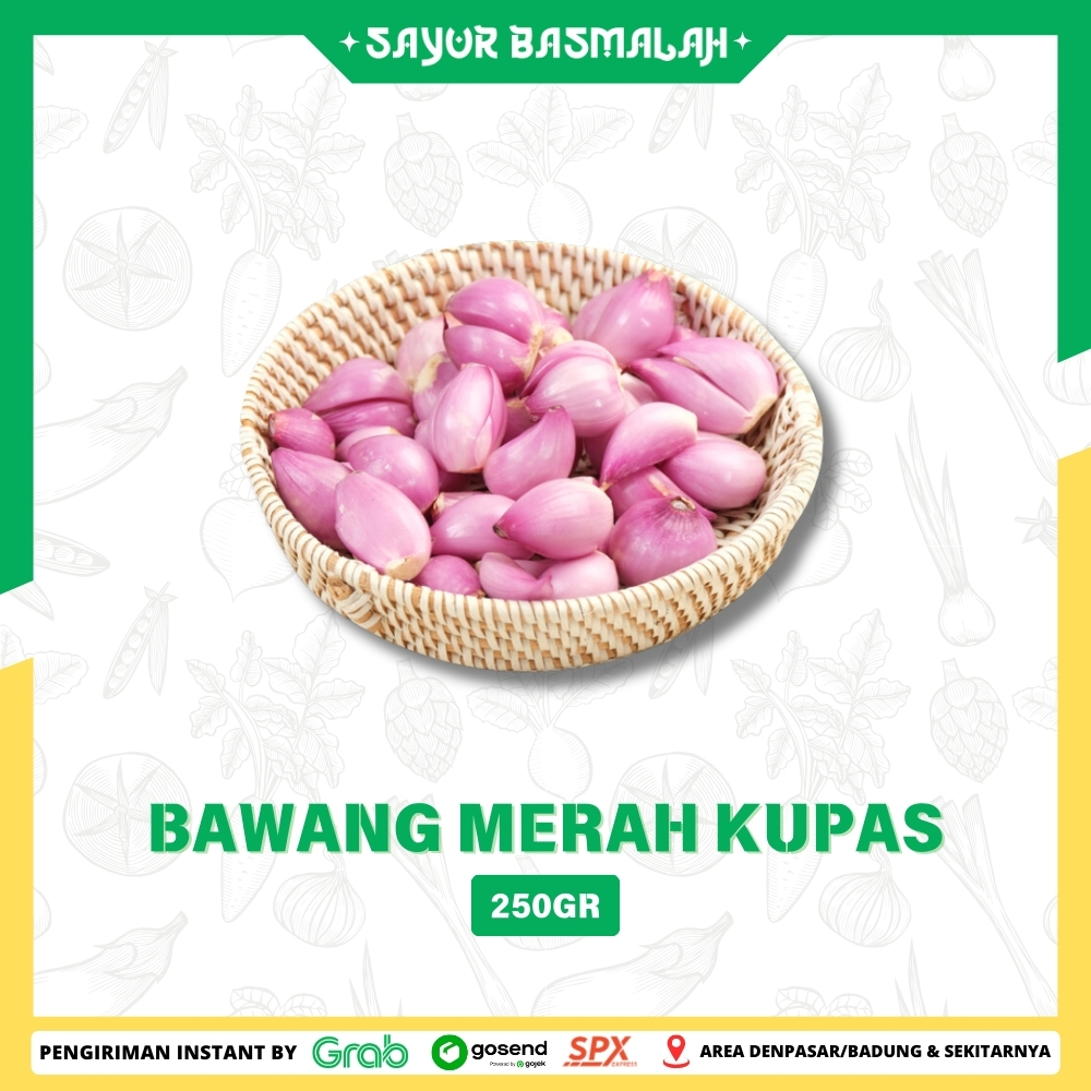 

Bawang Merah Kupas 250gr - Sayur Basmalah