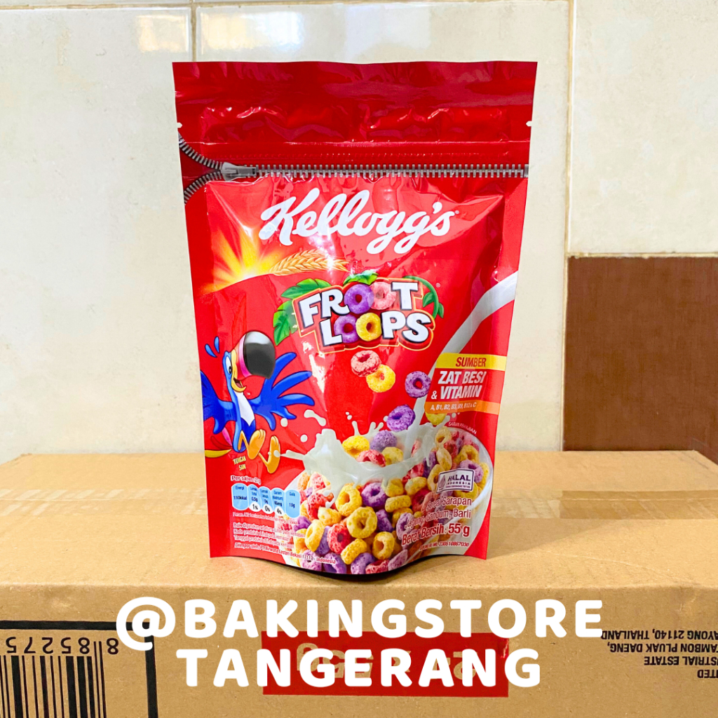 

Kelloggs Froot Loops Pouch Sereal 55 gr | Cereal Froot loop
