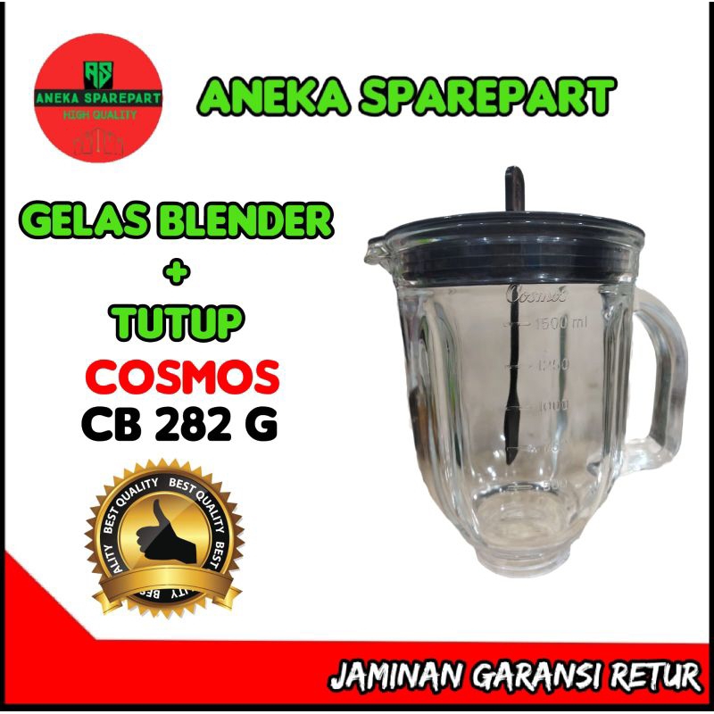 gelas blender + tutup blender cosmos CB282G/CB-282 G