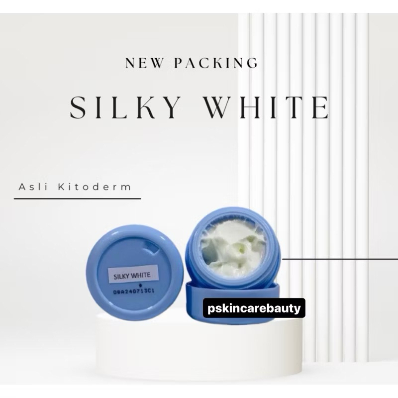 Kitoderm cream malam silk white original /Silky white cream malam