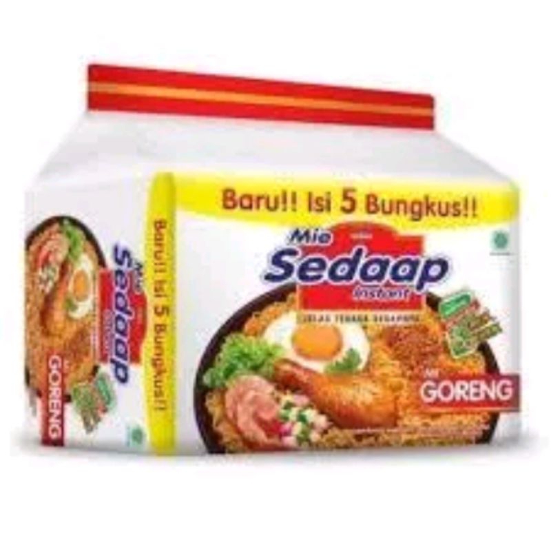 

BARU Mie Sedaap Goreng kemasan bundle isi 5 bungkus