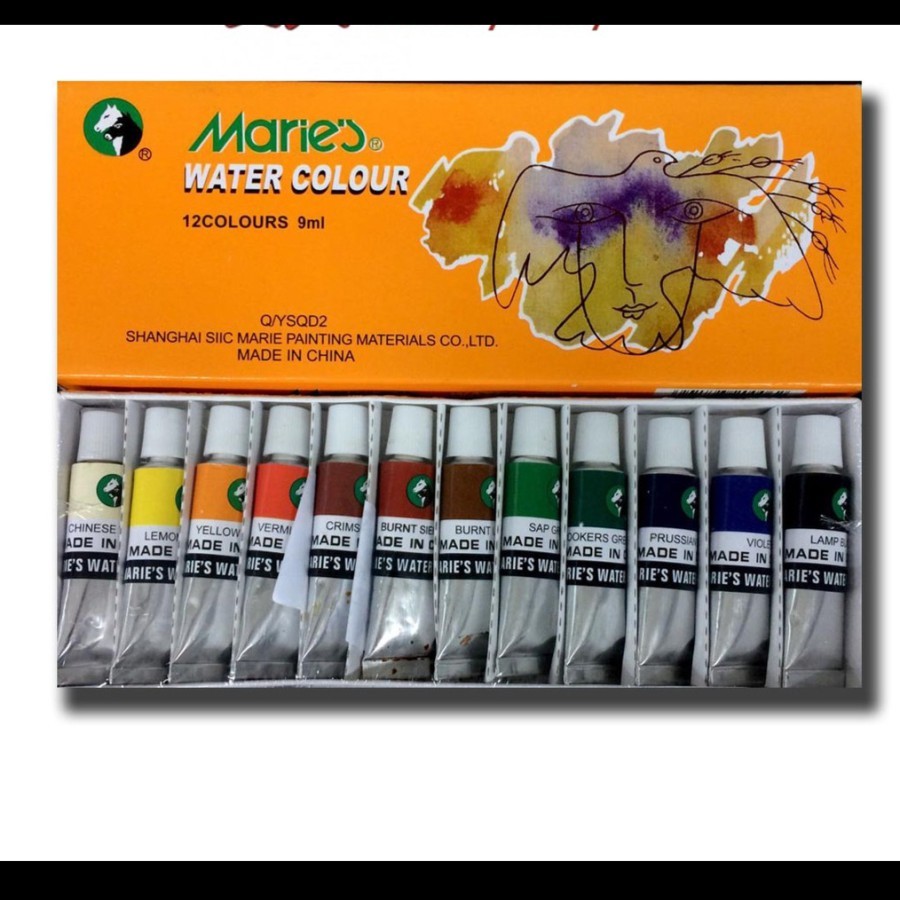 

Maries Water Colour Type 1306 / 9ml 12 Warna