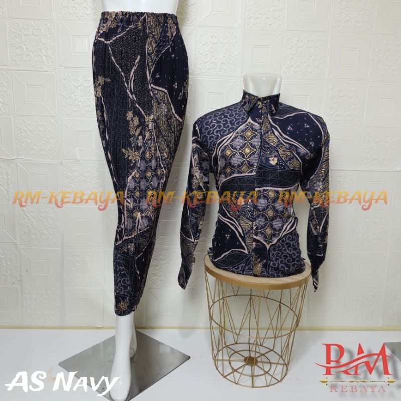 Batik couple / Baju Batik Pasangan / Kemeja batik Couple Rok Plisket / rok plisket batik / kemeja ba