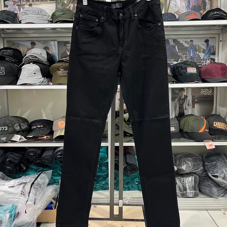 KODE W67Q Celana Jeans Emba Hitam Panjang Original