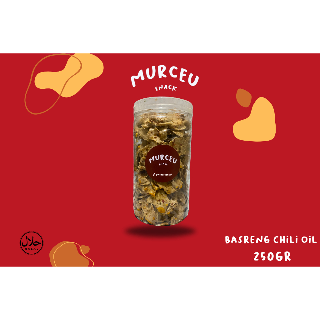 

BASRENG CHILI OIL MURCEU SNACK EXTRA PEDAS 250gr CEMILAN PEDAS