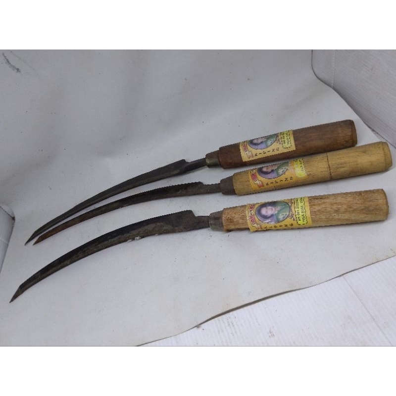 pisau panen padi pisau gergaji 35 cm