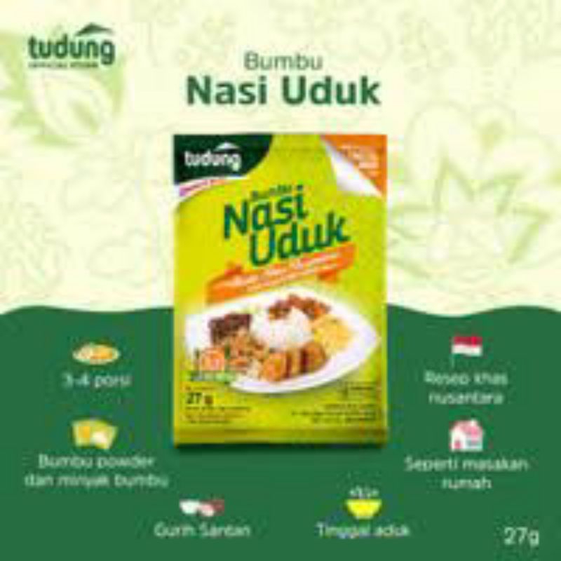 

TUDUNG BUMBU NASI UDUK INSTANT 27GR