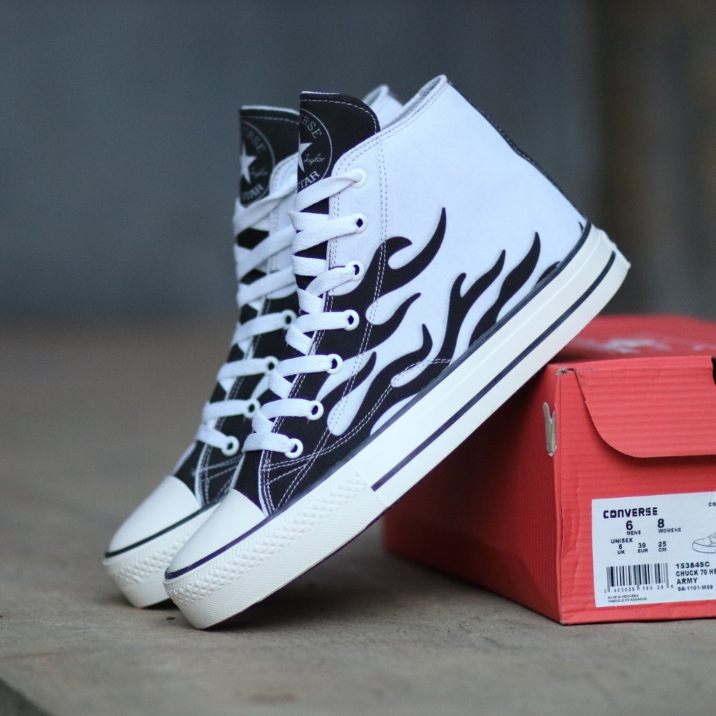 CONVERSE ALLSTAR MOTIF FLAME SEPATU ALLSTAR SEPATU PRIA