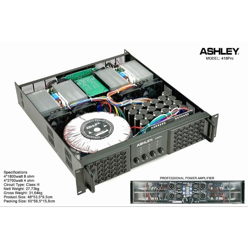 ashley power 4ch 418 PRO