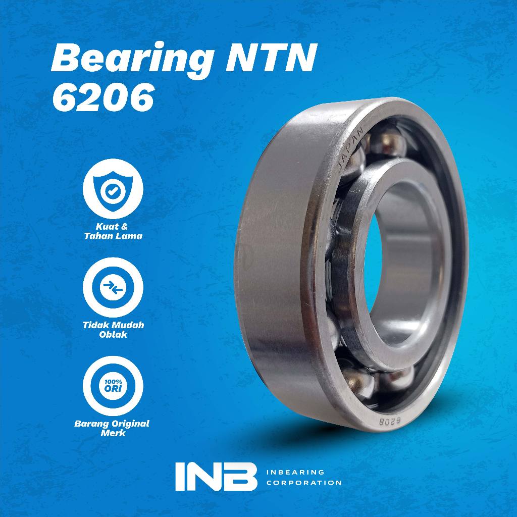 Laker Bearing 6206 NTN Bearing Mesin Giling Padi Mini Mesin Giling Bumbu Mesin Cuci Front Loading IN