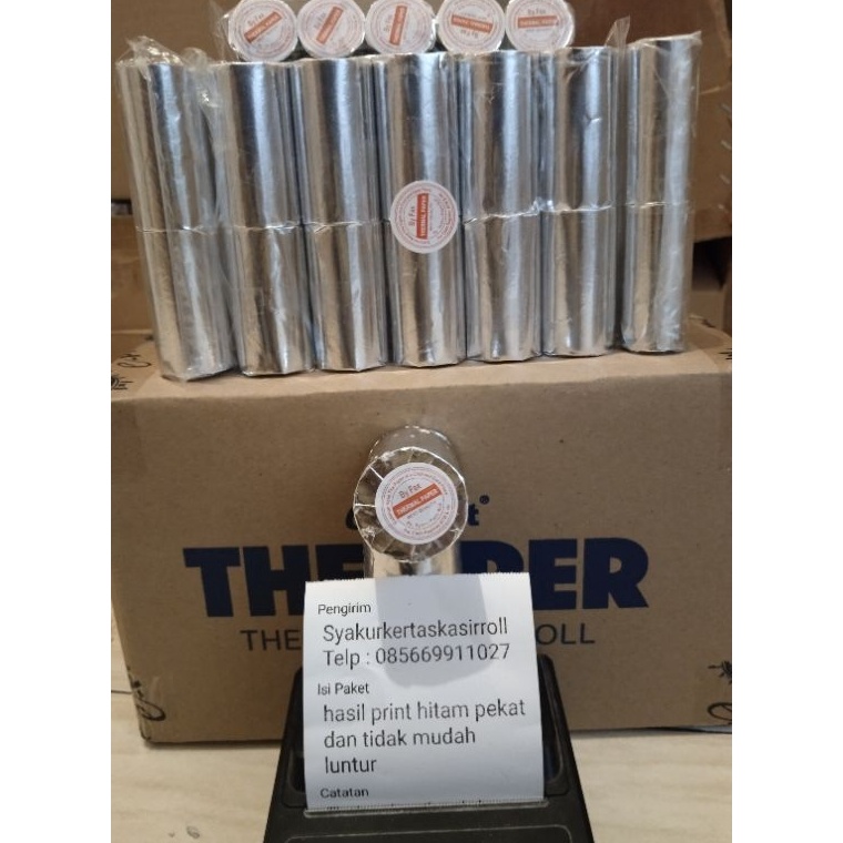 

Grosir Belanja Kertas kasir thermal murah 5857x3 paket 1 Roll1 Dus