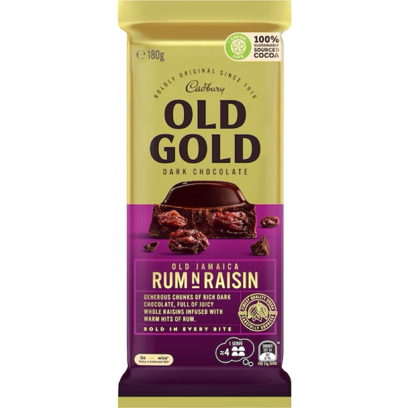 

Old Gold rum raisin