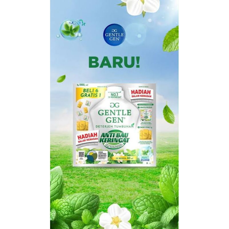 

gentle gen anti bau keringat sachet 80ml