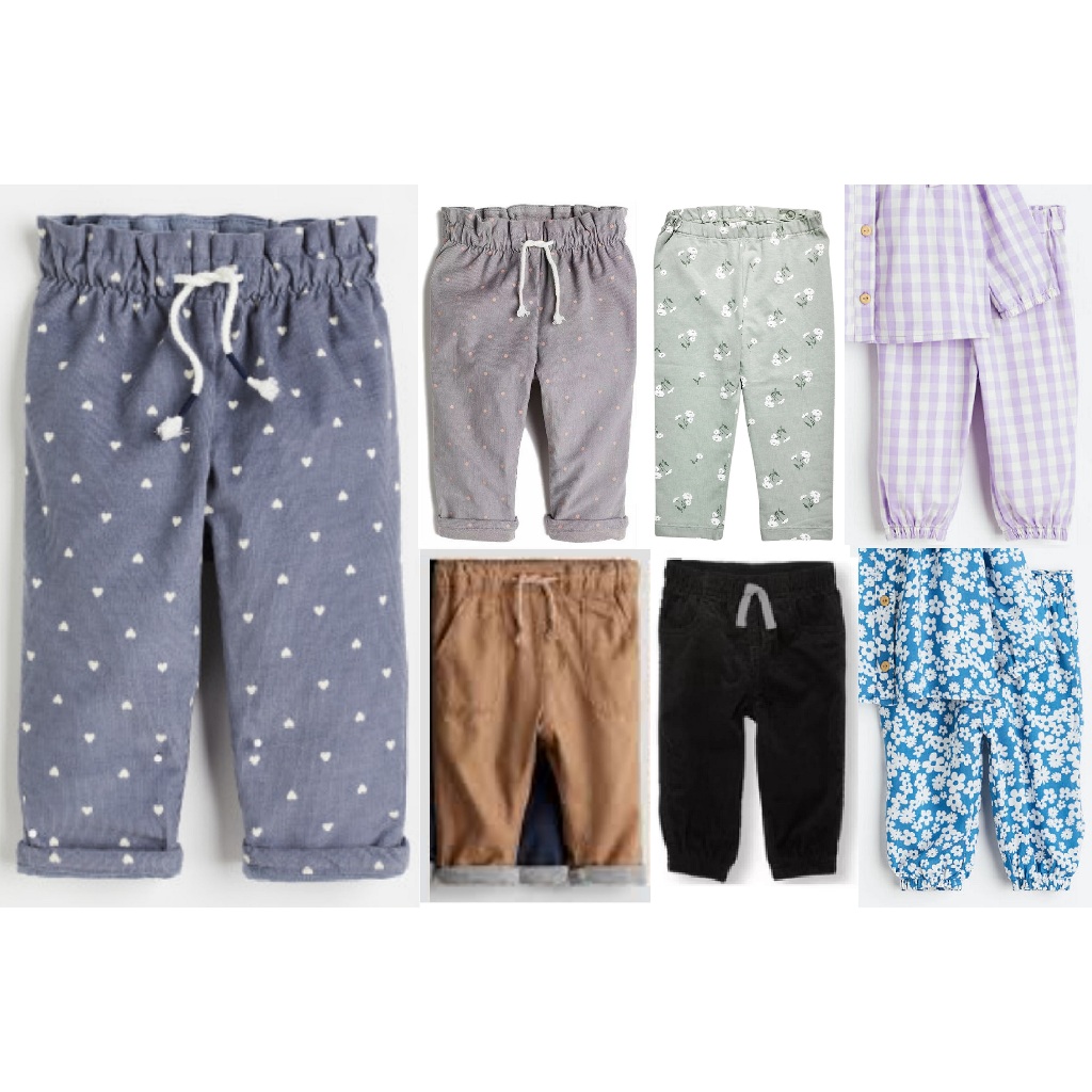 Celana Panjang Bayi Kodoray Corduroy Perempuan Laki Hm 1-24 Bulan