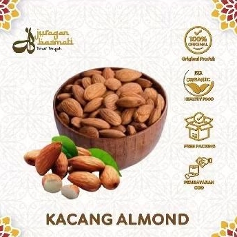 

Kacang Almond 500gr Dan 1kg