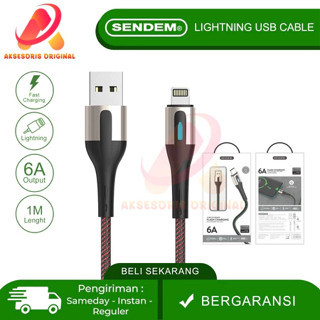 SENDEM Kabel Data Charger iPhone 6 7 8 X XR XS Max 11 12 13 14 Series USB To Lightning Original