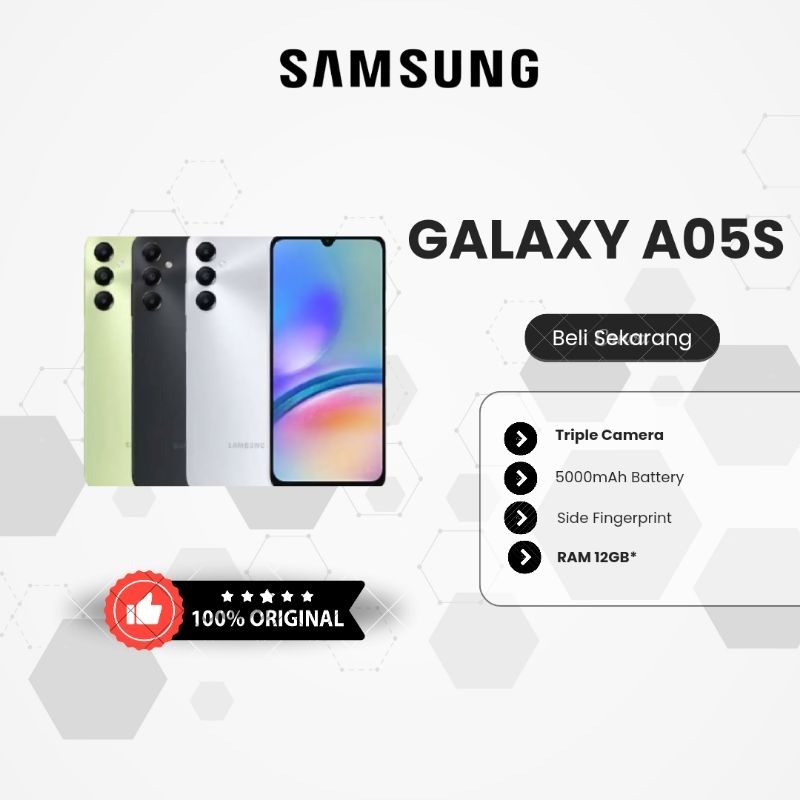 [READY STOCK] SAMSUNG GALAXY A05s RAM 6GB ROM 128GB GARANSI RESMI SAMSUNG