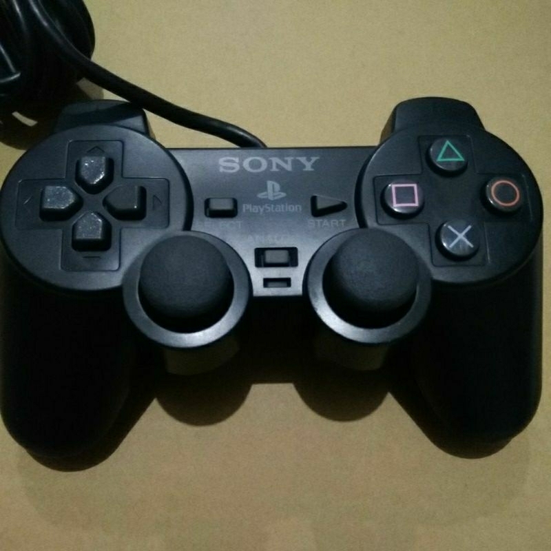 STIK PS2 ORIGINAL MESIN JOYSTIK PS2 ORI MESIN OM SECOND PRELOVED BEKAS NORMAL BISA PS1 PS2 PS3 PC