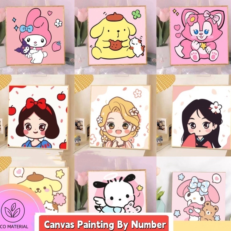 

Harga Terkini Paint By Number 2x2 Kartun DIY Painting Kit Canvas Paint By Number Kit Digital Melukis Mewarnai Kanvas Nomor Prakarya Anak Kit