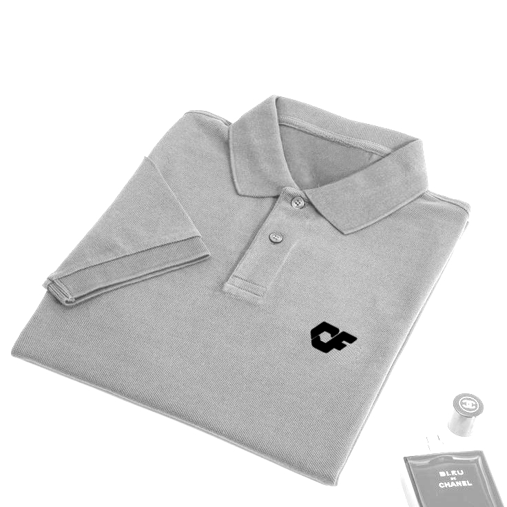 Kaos polo kerah permium logo cf motif hitam/kaos kerah unisex pria wanita terbaru