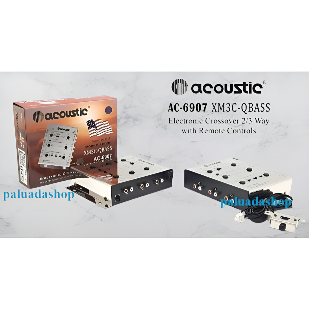Crossover Aktif 3Way ACOUSTIC AC-6907 XM3 Q-Bass / Active Crossover Aktif Acoustic AC6907 XM3QBass