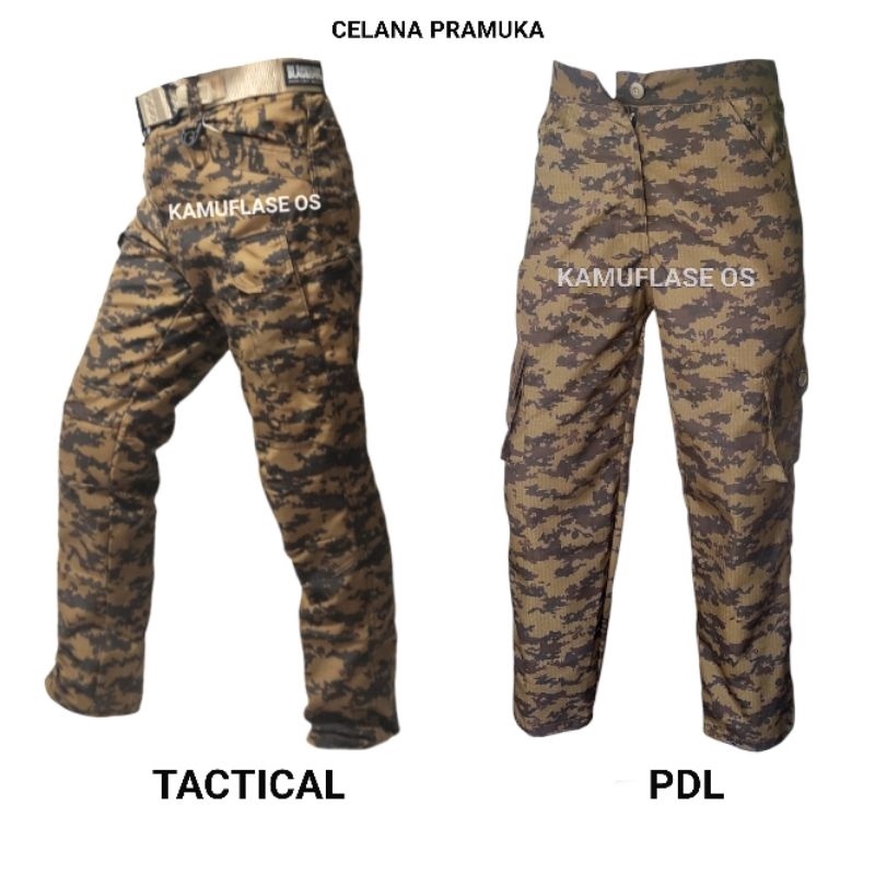 Celana panjang pramuka celana cargo tactical loreng pramuka