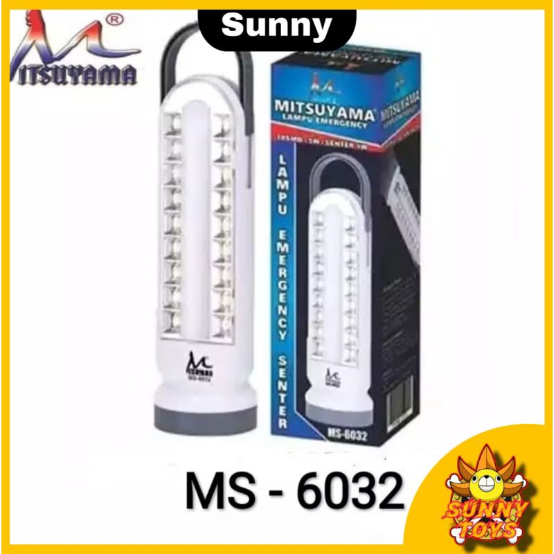 Senter Plus Lampu Emergency Cas Super Terang Daya Tahan Lama Mitsuyama Ms 6032 Lampu Tabung Darurat 