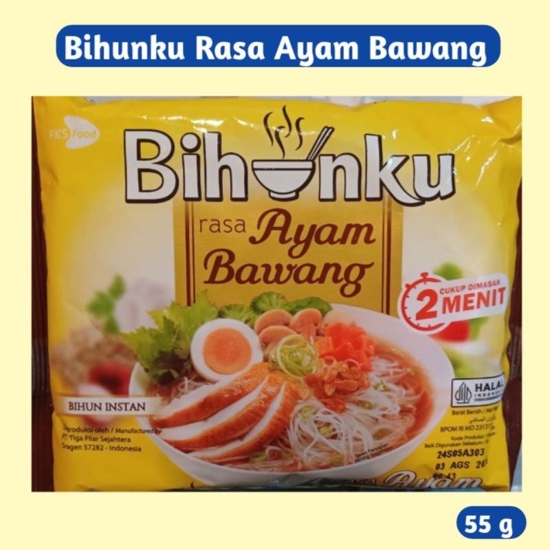 5 pcs -Bihunku / Bihun instan Rasa Ayam Bawang - Rasa Soto -
