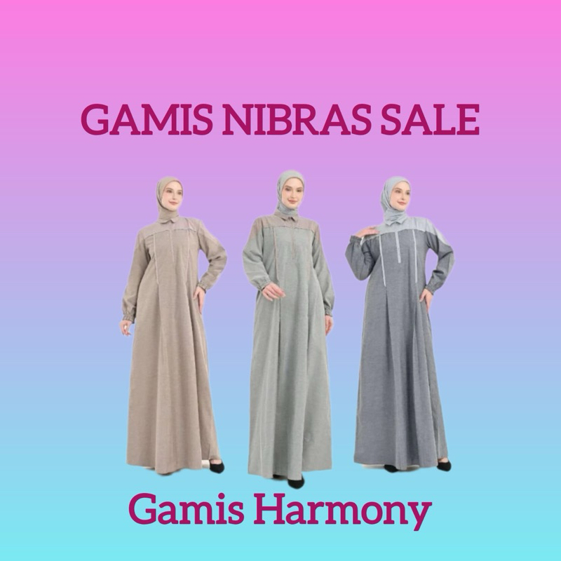 gamis Harmony PROMO CUCI GUDANG gamis nibras Harmony lilac