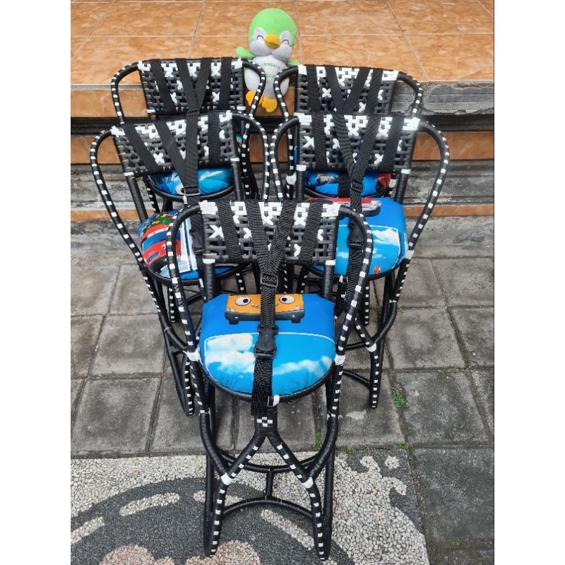 kursi rotan motor anak matic