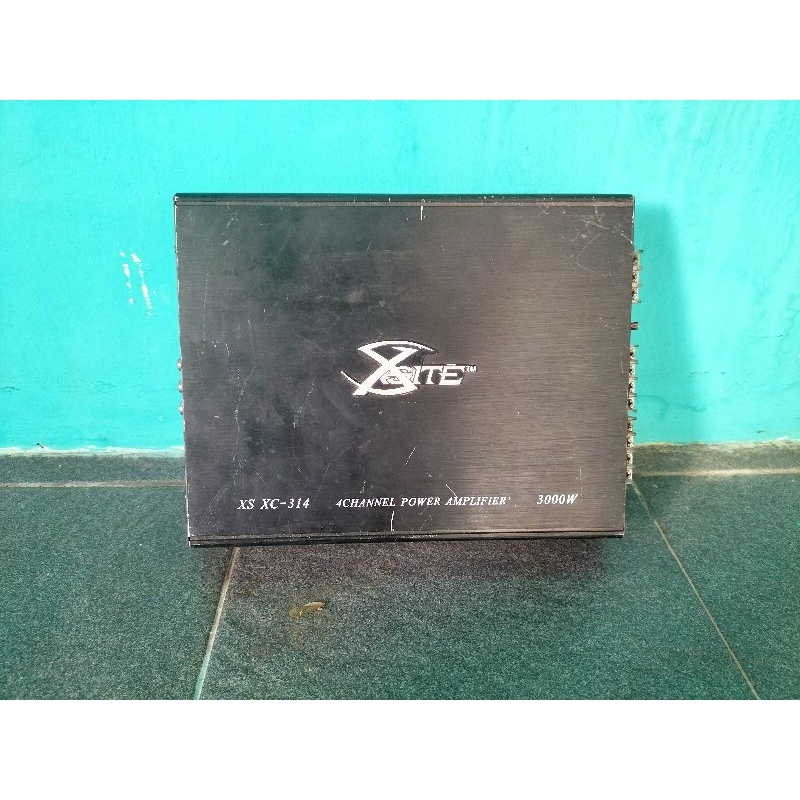 Power Xsite 4 channel XS XC-314 second normal amplifier mobil