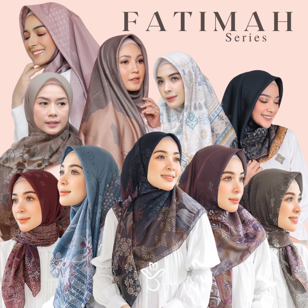 ART J8P3 Youthscarf   FATIMAH SERIES  Hijab printing  Hijab segiempat voal  Voal Ultrafine  Hijab be