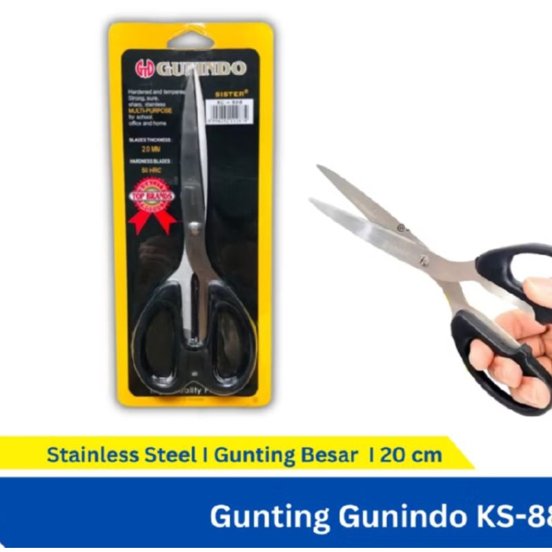 

Gunting Besar Gunindo KC-888 Anti Karat Tajam - Satuan