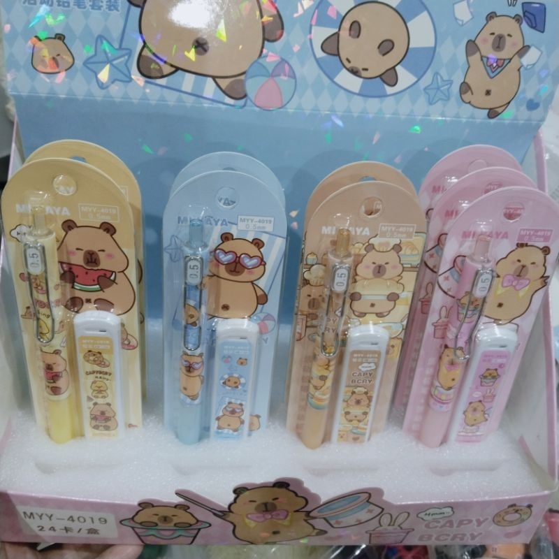 

[COD] Pensil Mekanik + Reffil motif Capybara