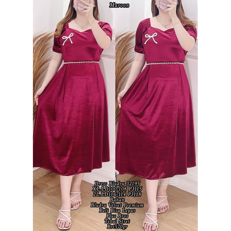 Dres bludru import tebal dan adem
